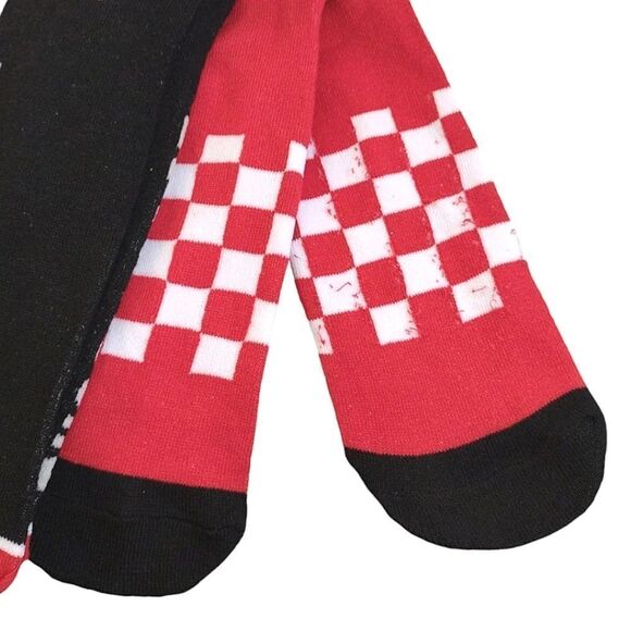 Ghost Face Red Black Halloween Themed 2 Pairs Unisex Crew Socks NWT - Picture 12 of 12